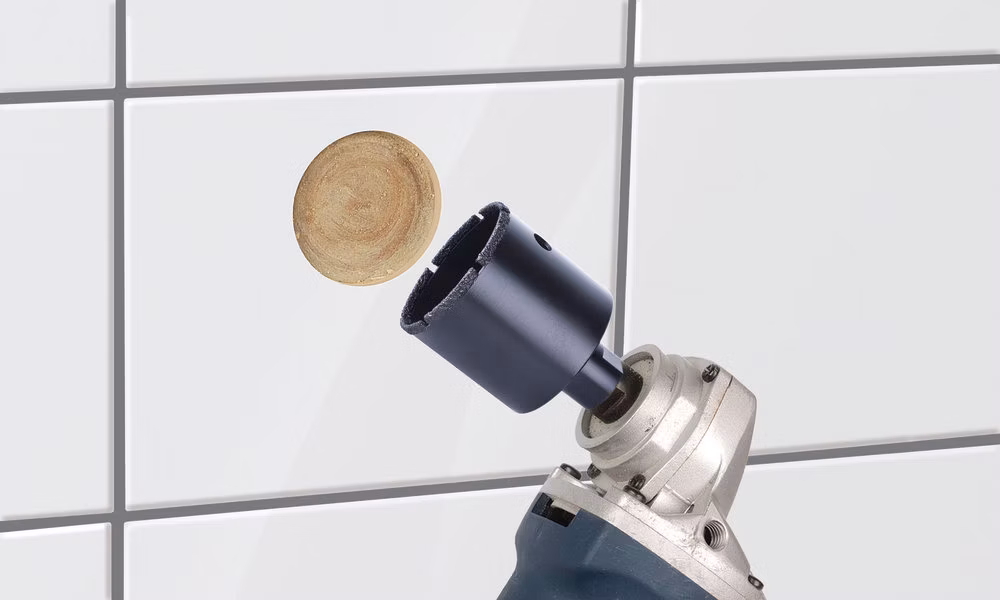 WOLFCRAFT - Vŕtacia korunka, s diamantovým granulátom „Ceramic“, pre uhlové brúsky 25mm