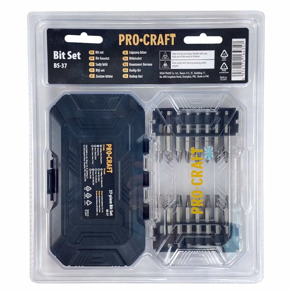 37-dielna sada bitov Procraft BS-37, S2 | BS-37