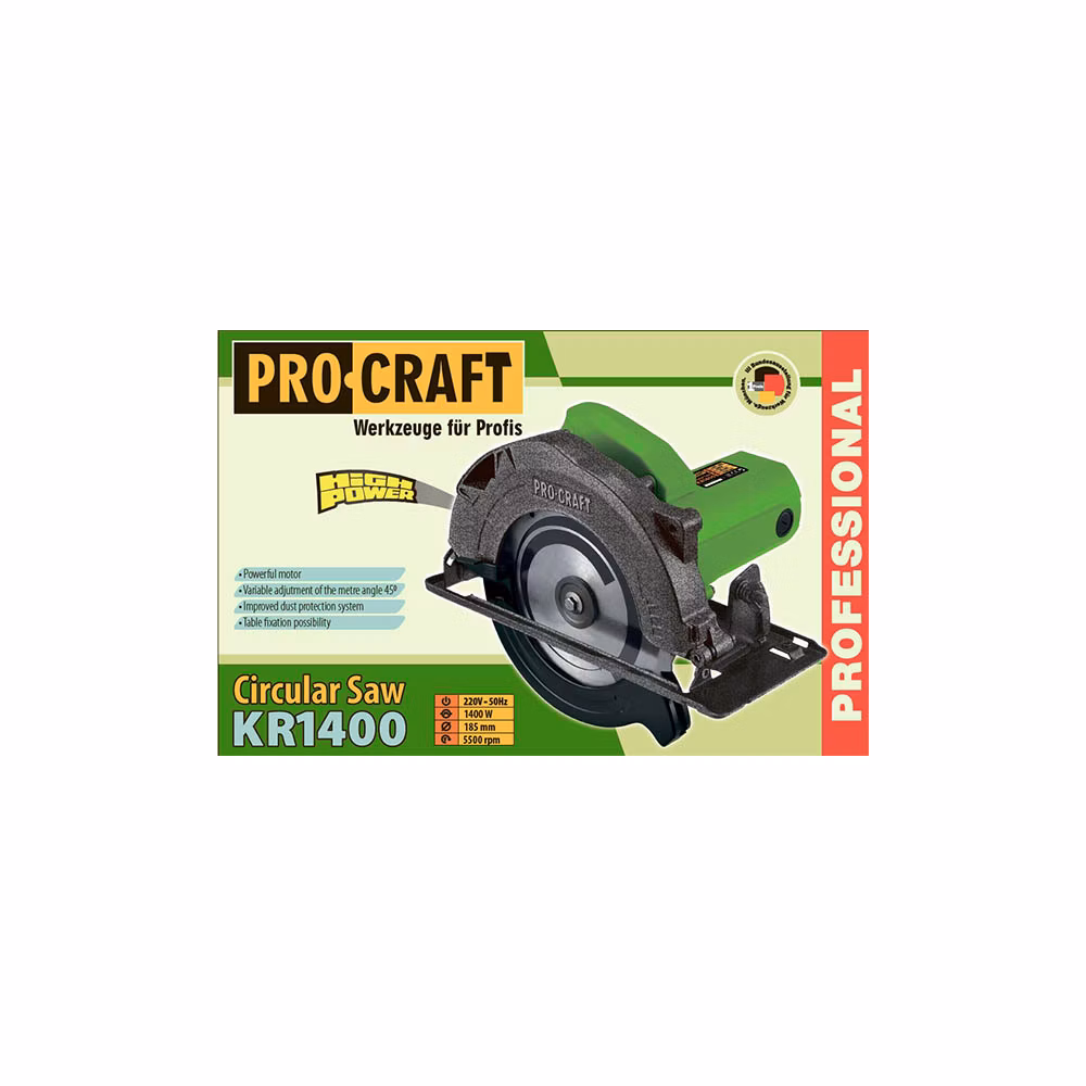 Okružná píla PROCRAFT KR1400, 185 mm | KR1400