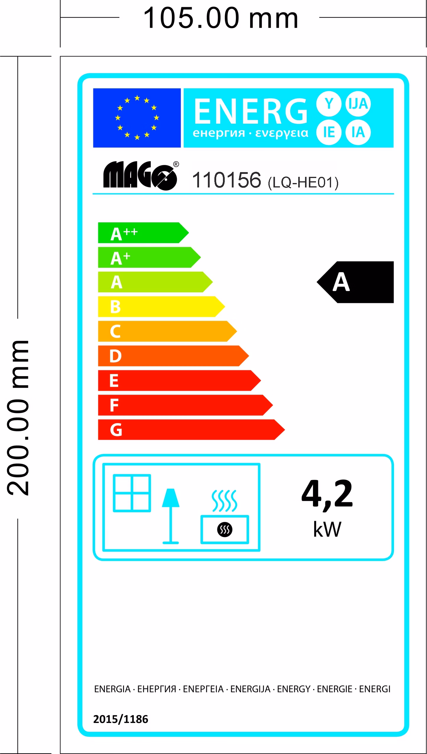 Kombinované skladacie plynové 4,2 kW a elektrické 1,14 kW kachle MAGG vr. príslušenstvo