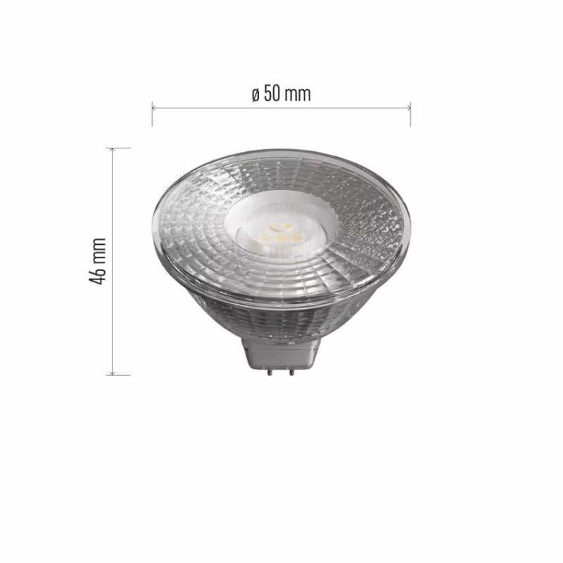 LED žiarovka Classic MR16 / GU5,3 / 4,5 W (28 W) / 380 lm / teplá biela