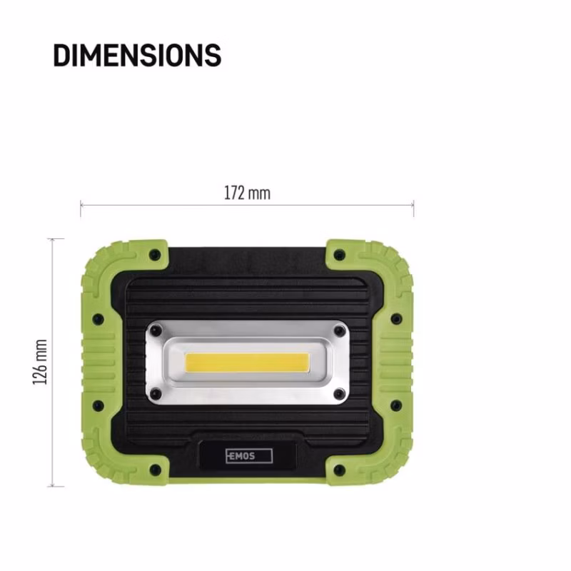 COB LED nabíjací pracovný reflektor P4533, 1000 lm, 4400 mAh