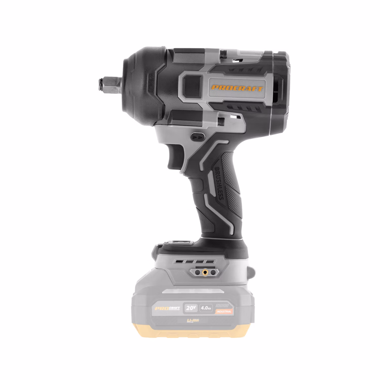 Aku rázový uťahovák Procraft Industrial IW1200Abb (bez akumulátora a nabíjačky) | IW1200A-BB