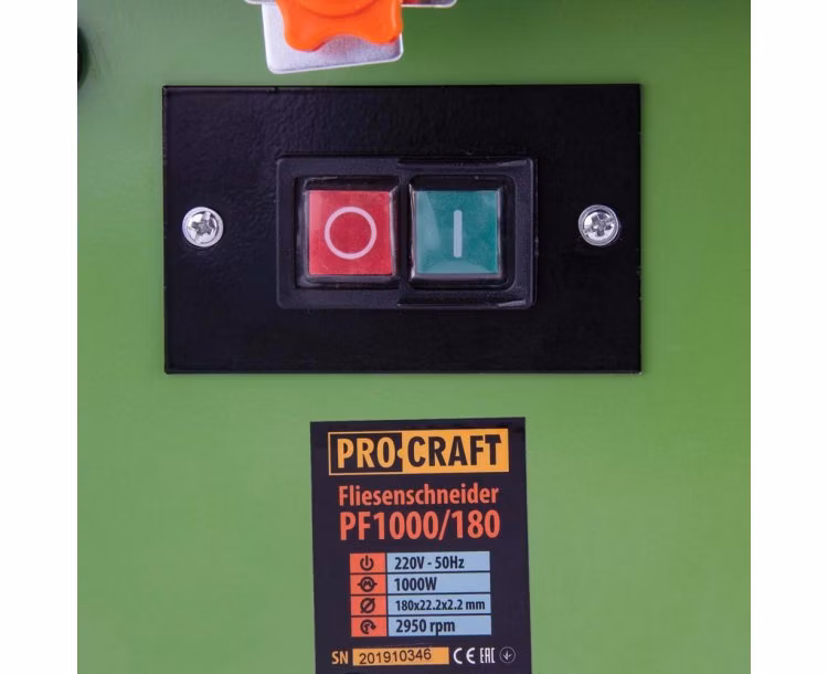 Procraft PF1000/180 Elektrická rezačka na dlaždice | PF 1000/180