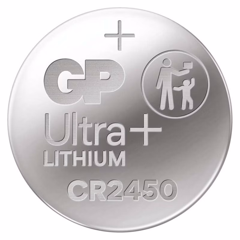Lítiová gombíková batéria GP CR2450, 5 ks