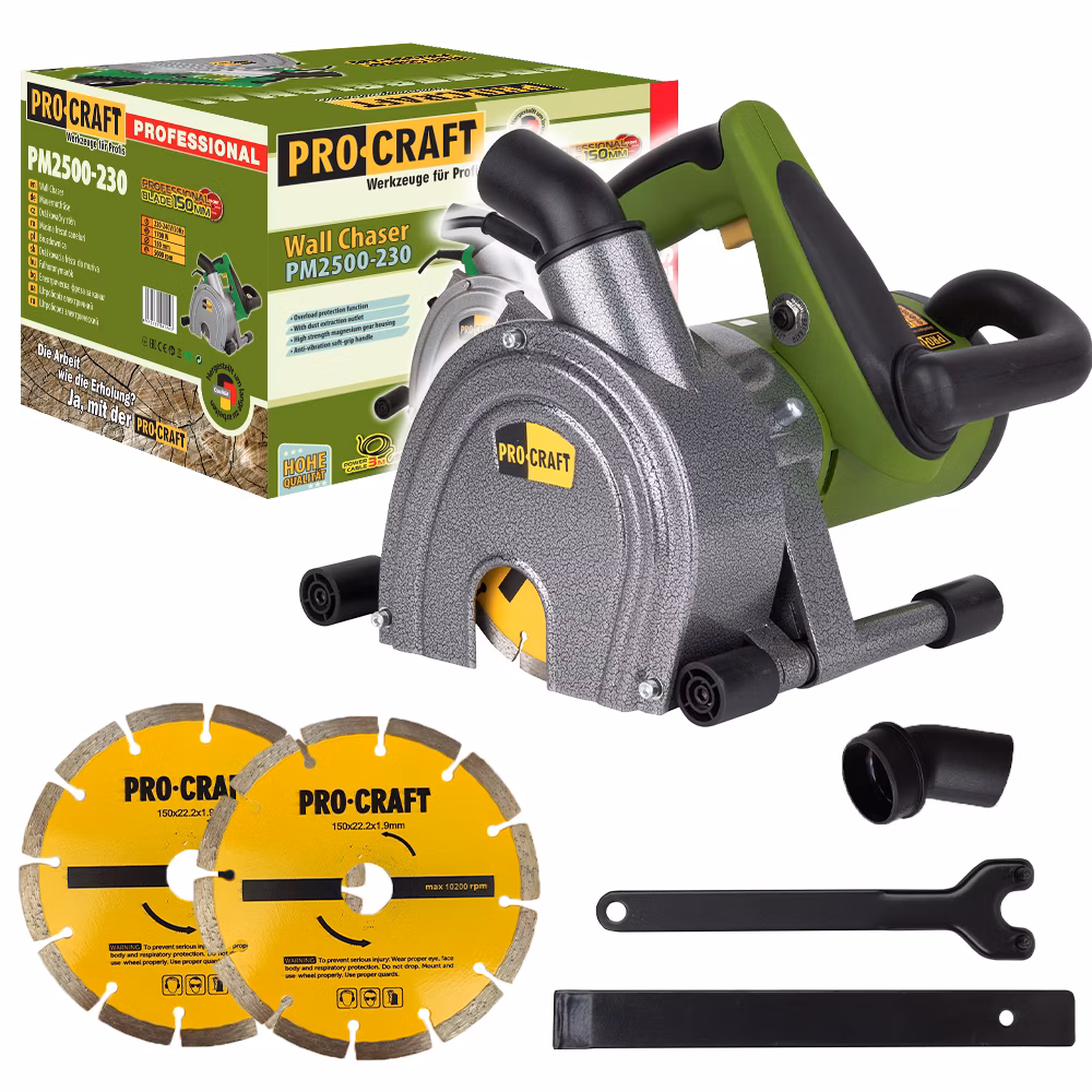 Fréza na drážky do muriva Procraft PM2500-230 | PM2500-230