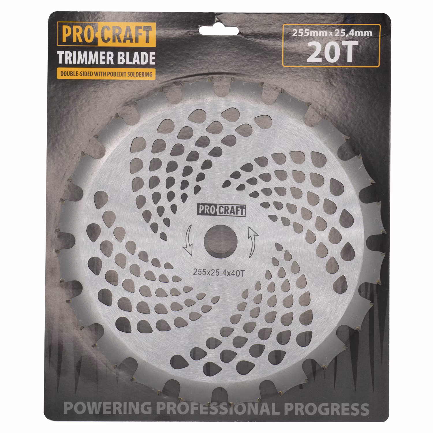 Nôž krovinorezu (D255*25.4) 40Т (obojstranný) PROCRAFT | H/P-2