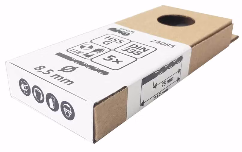 MAGG Profi - Vrtáky priemer 8,5mm, vybrusované HSS-G