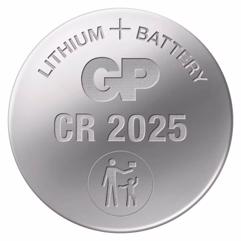 Lítiová gombíková batéria GP CR2025, 4 ks