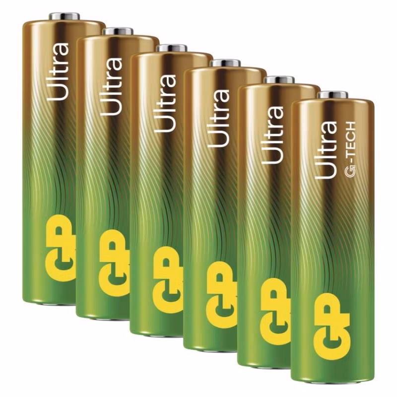 Alkalická batéria GP Ultra LR6 (AA), 6 ks