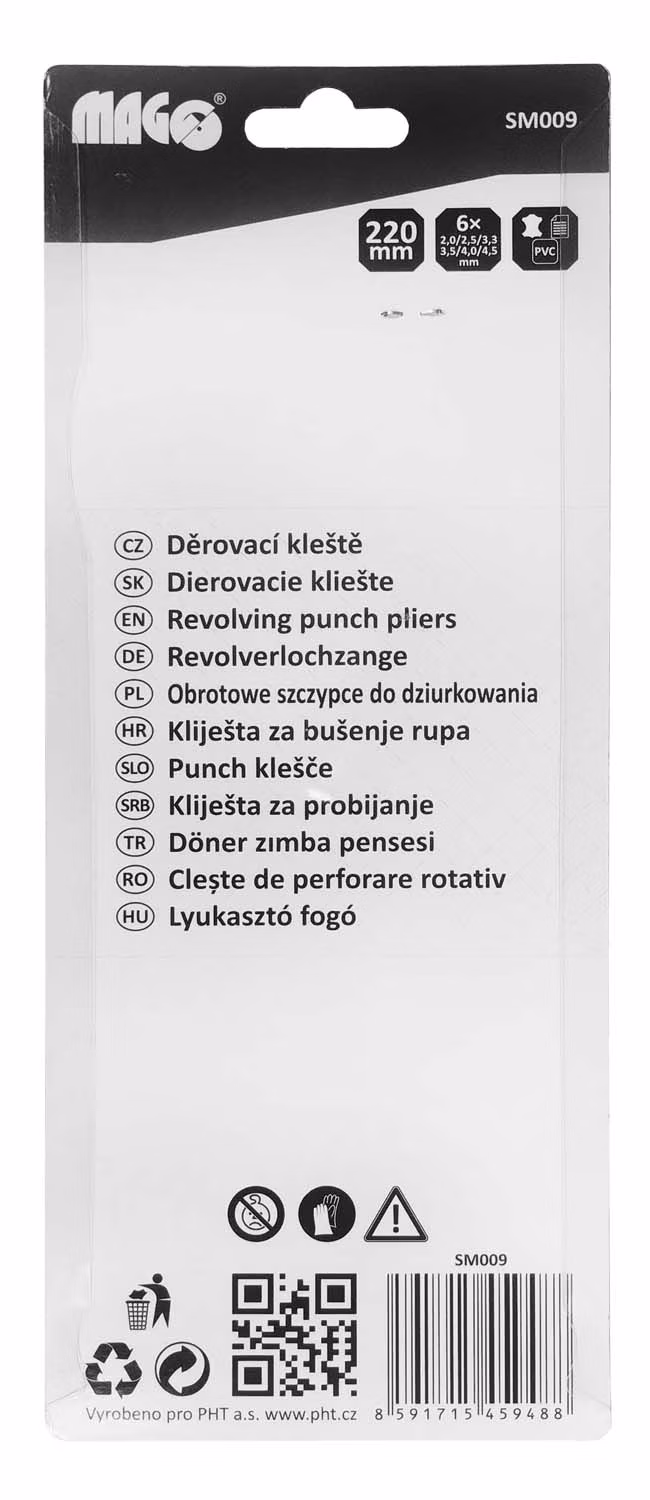 Dierovacie kliešte 2-4,5mm