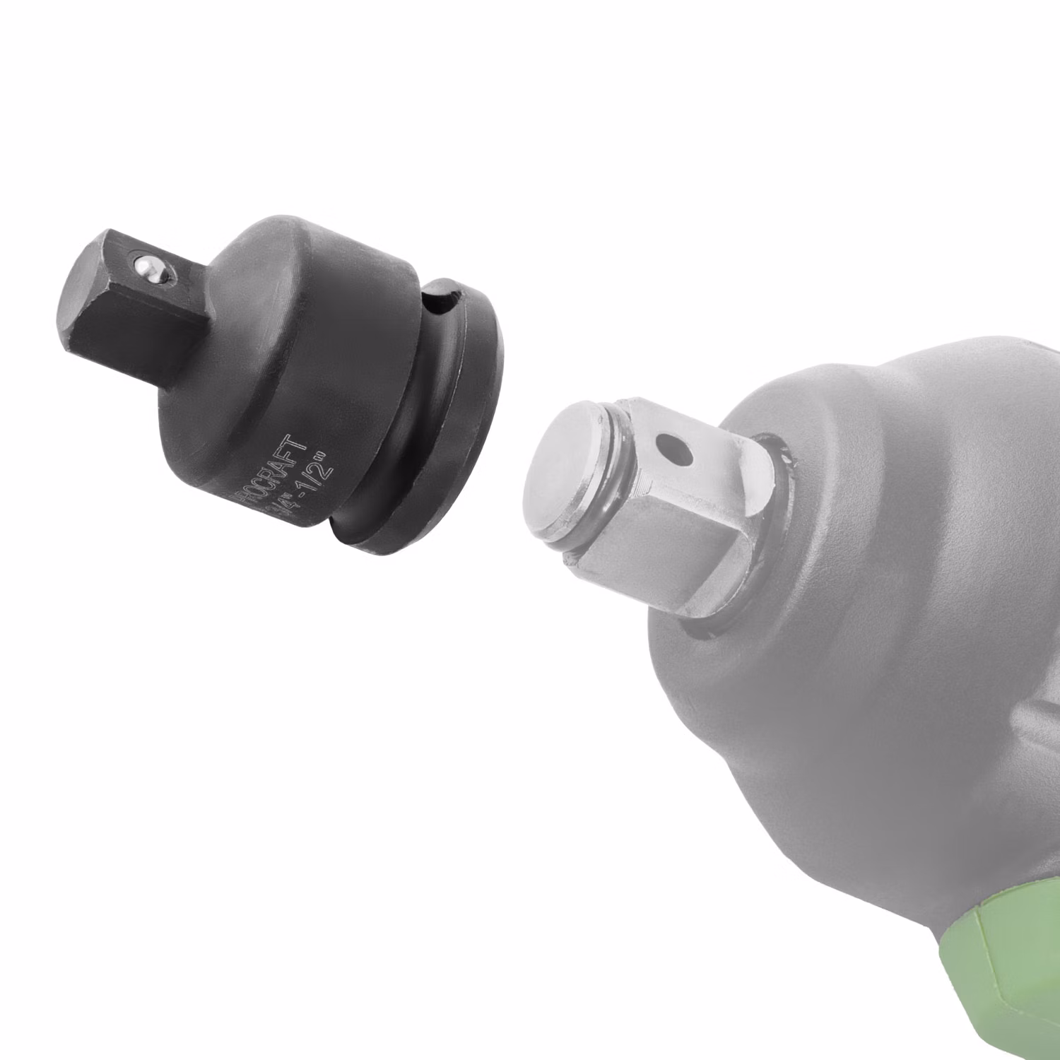 Adaptér (redukcia) z vnútorného 3/4" štvorhranu na vonkajší 1/2" pre rázové uťahováky. | Adapter 3/4" for impact wrenc