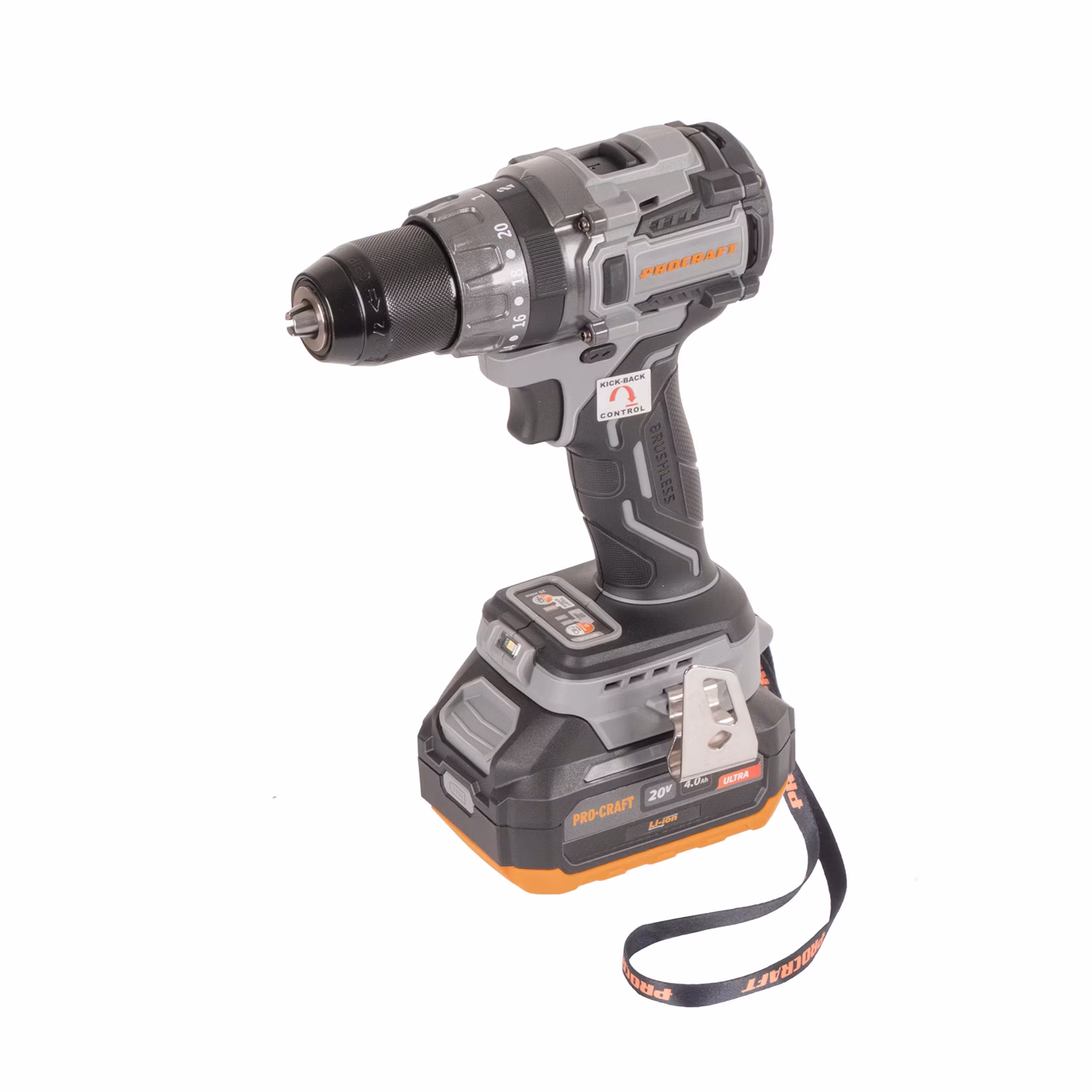 Akumulátorový vŕtací skrutkovač Procraft Industrial CD20A | CD20A-1b-c