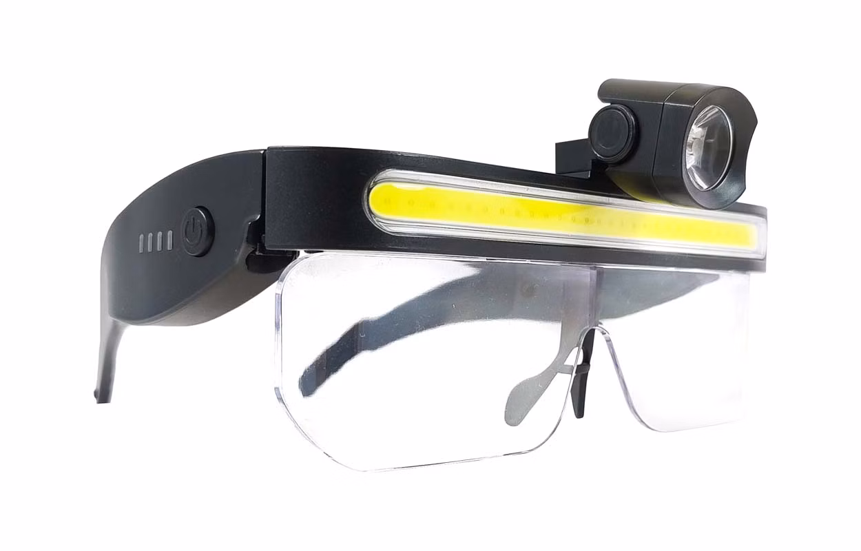 Okuliare s LED svetlom 3W + 3W, Li-pol