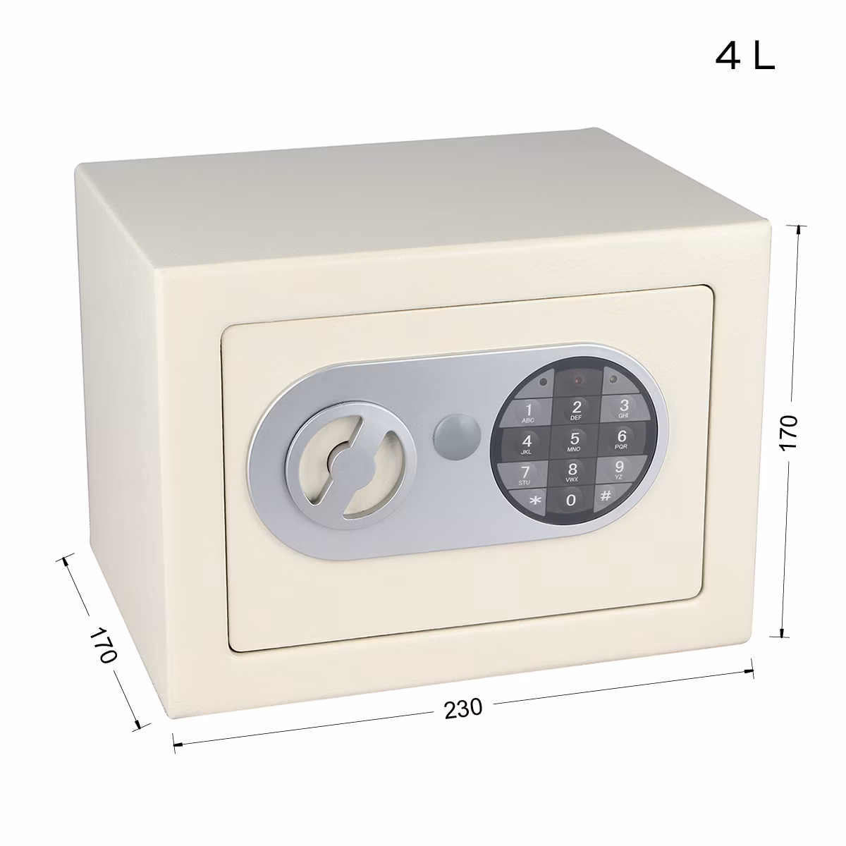 Ocelový sejf s elektronickým zámkem. RICHTER RS.17.EDN.B