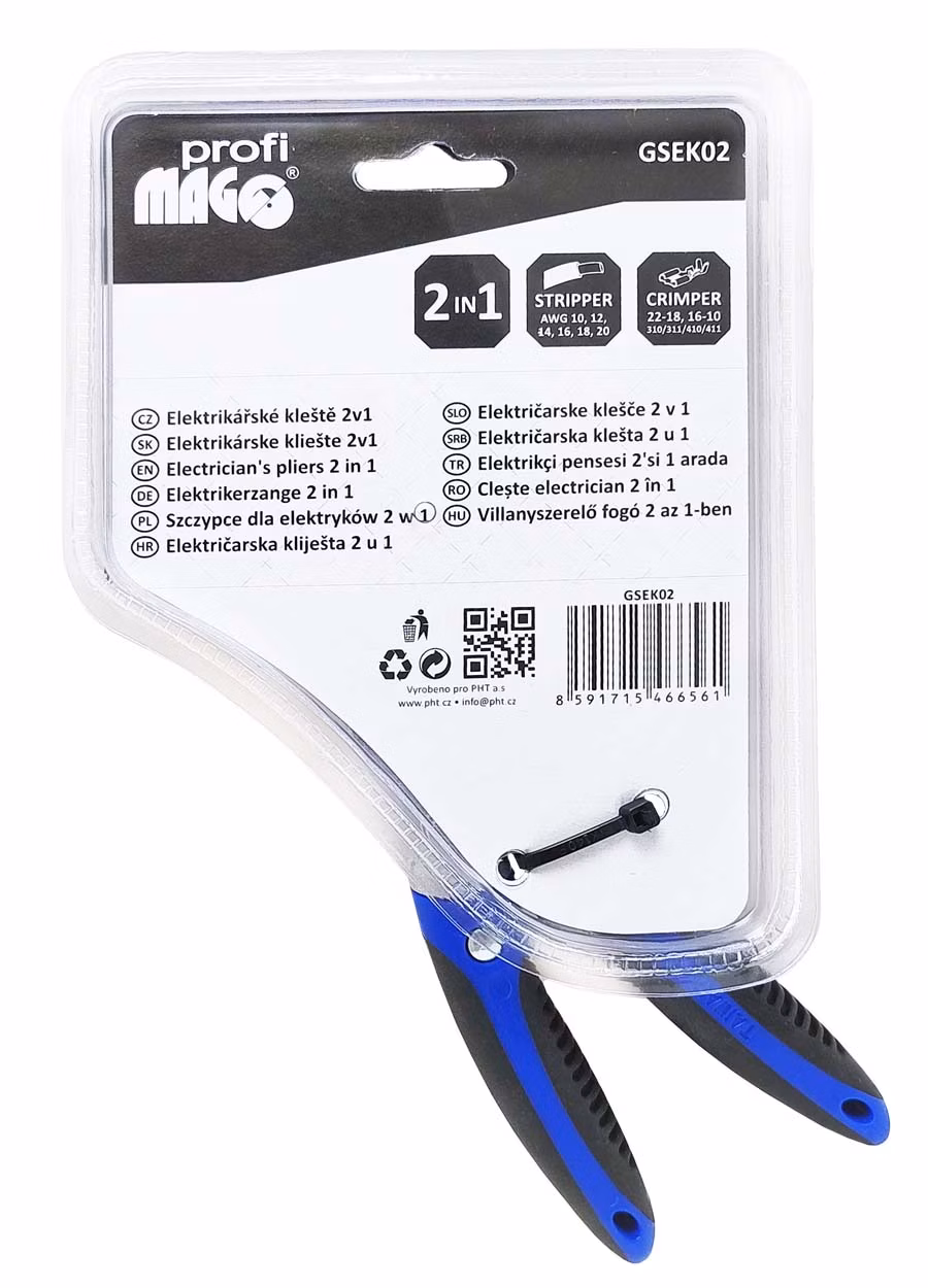 MAGG Profi - Elektrikárske kliešte 2v1