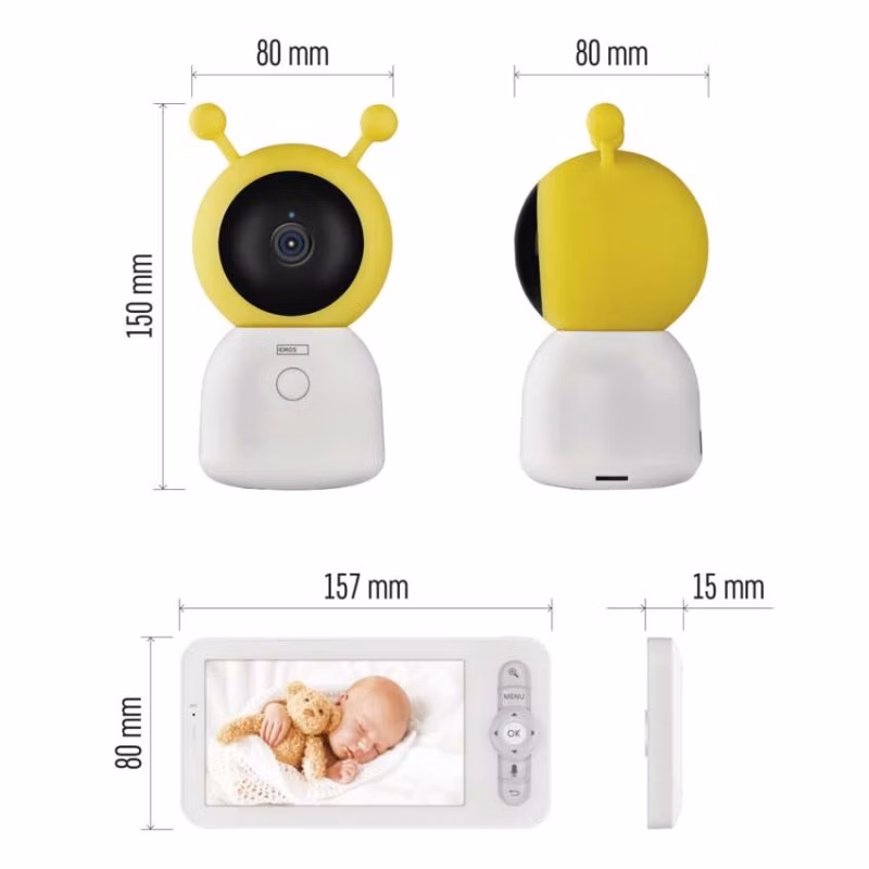 GoSmart Otočná detská opatrovateľka IP-500 GUARD s monitorom a WiFi