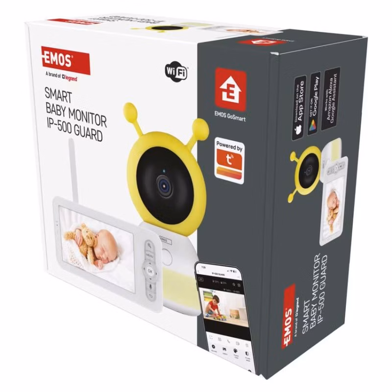 GoSmart Otočná detská opatrovateľka IP-500 GUARD s monitorom a WiFi