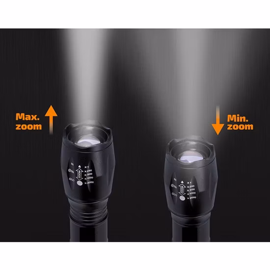 SOLIGHT - Nabíjacie LED svietidlo, 300lm, Cree, fokus, Li-Ion, USB nabíjanie, power banka