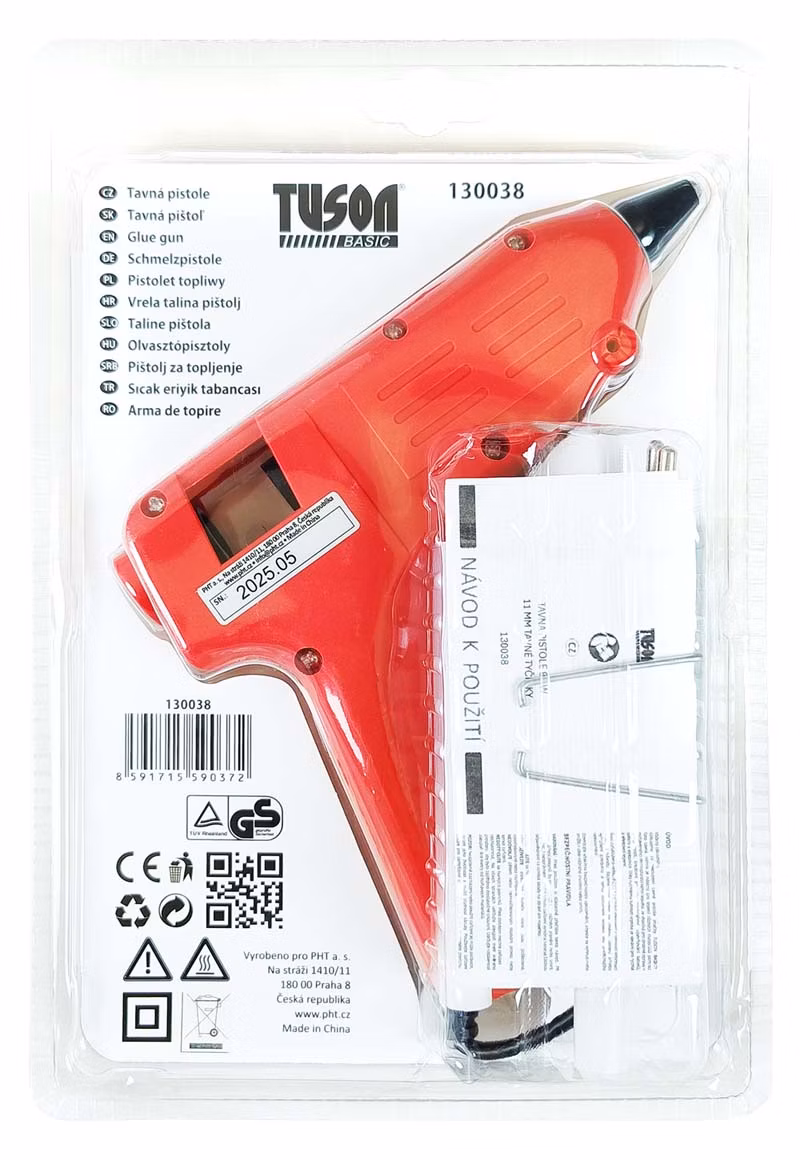 TUSON Basic - Tavná pištoľ 80W, 11mm tavné tyčinky