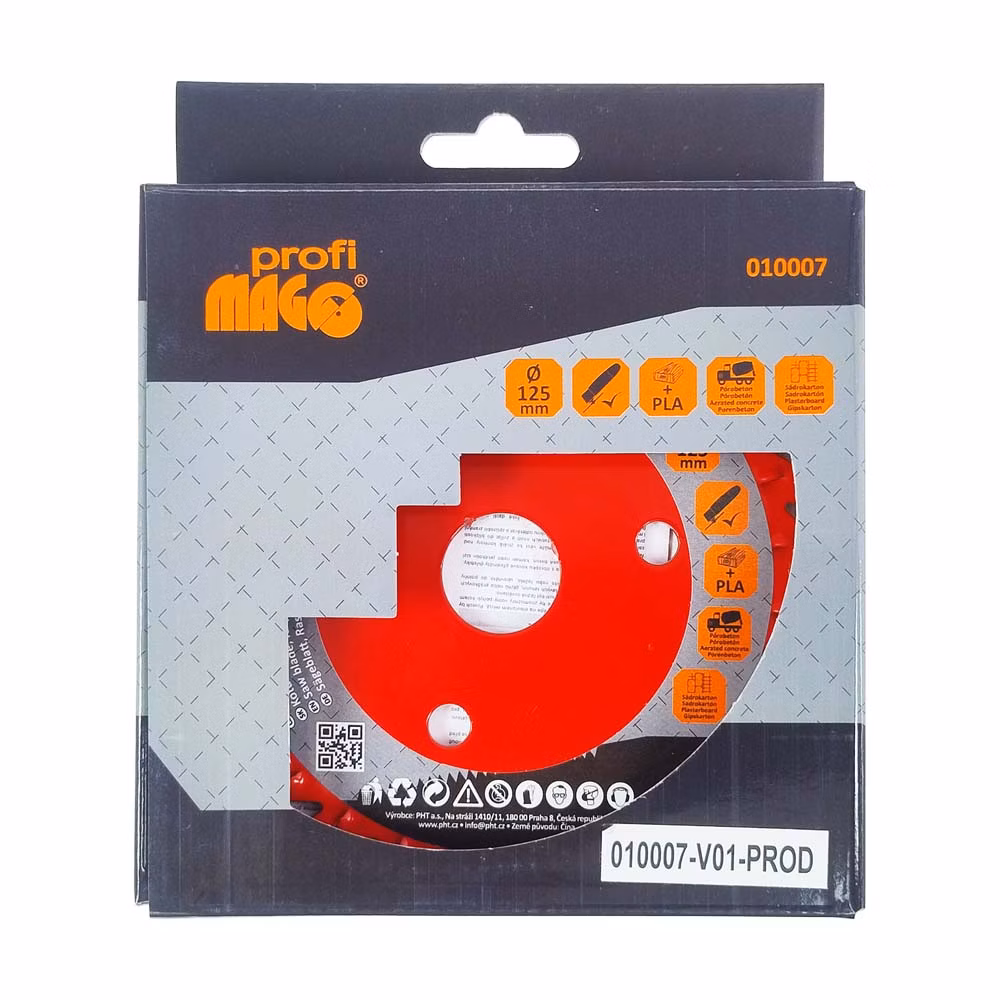 Magg Profi - Kotúč pílový, rašpľový - pre uhlové brúsky 125 x 3 x 22,2 mm - plochý