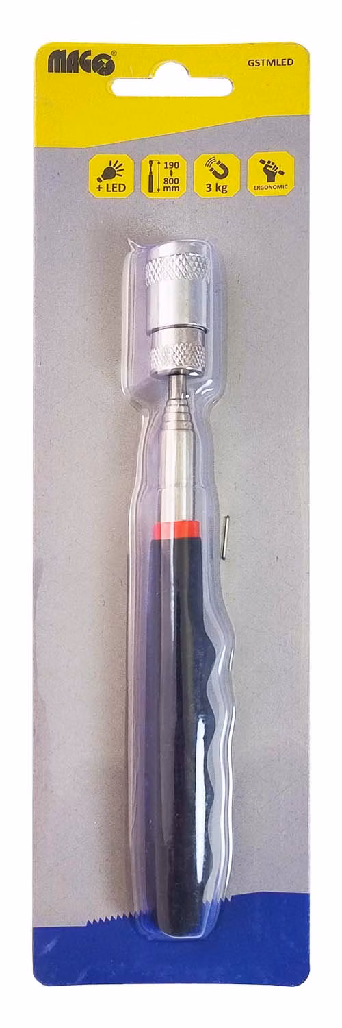 Teleskopický magnet s LED svetlom