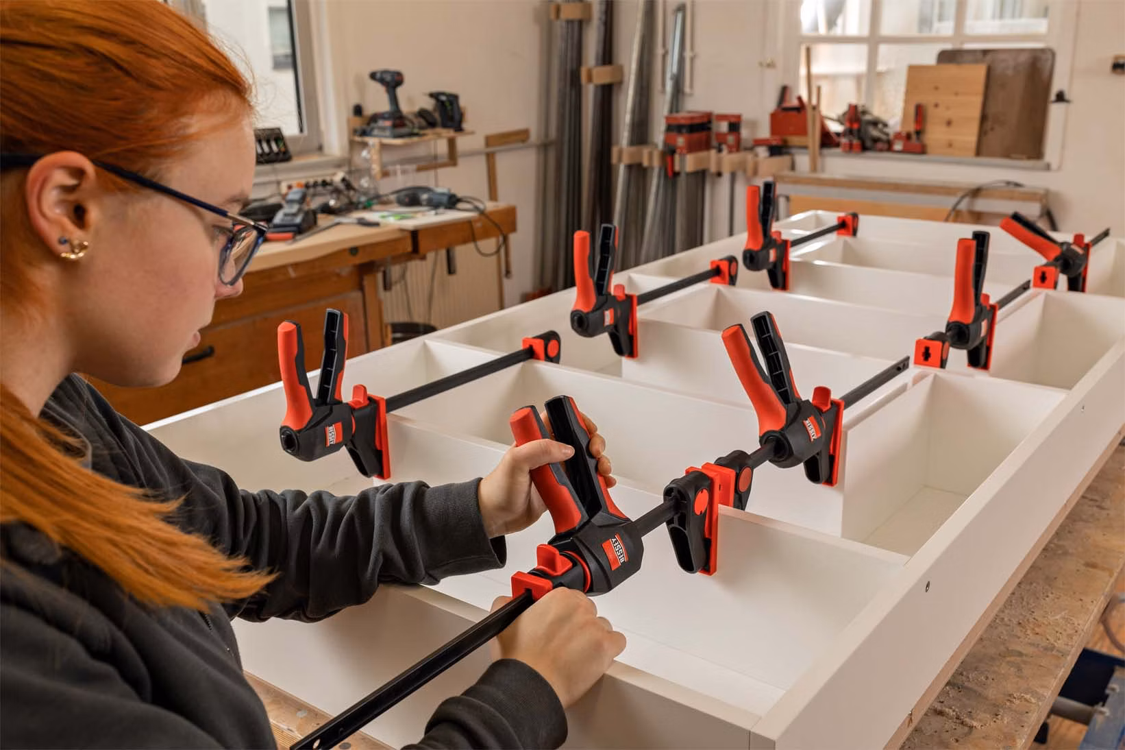 BESSEY - Jednoručná svorka s otočnou rukoväťou EZ360 600/80
