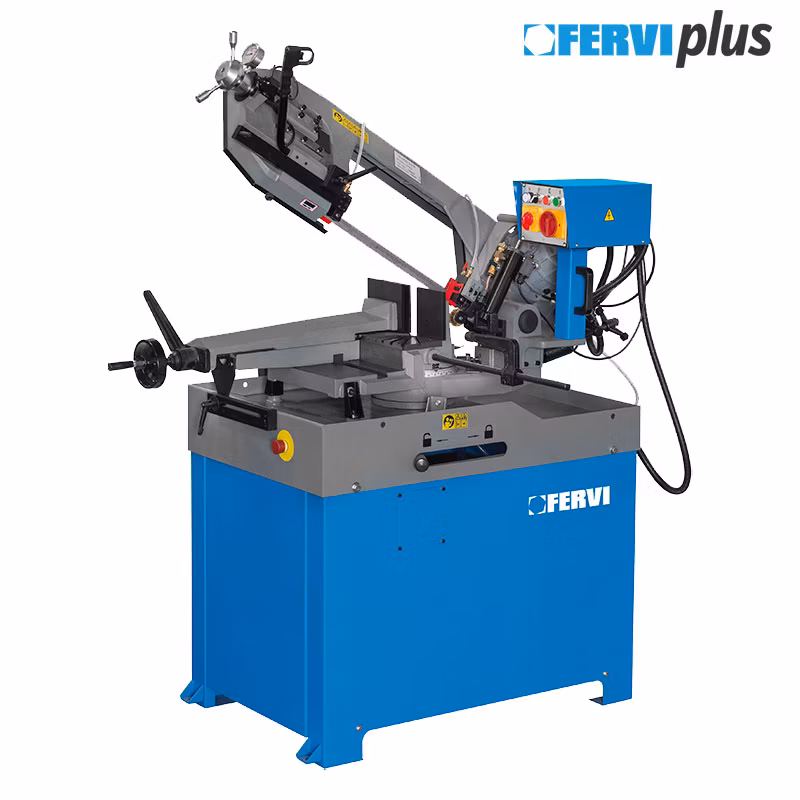 Pásová píla s manuálnym a hydraulickým gravitačným posuvom