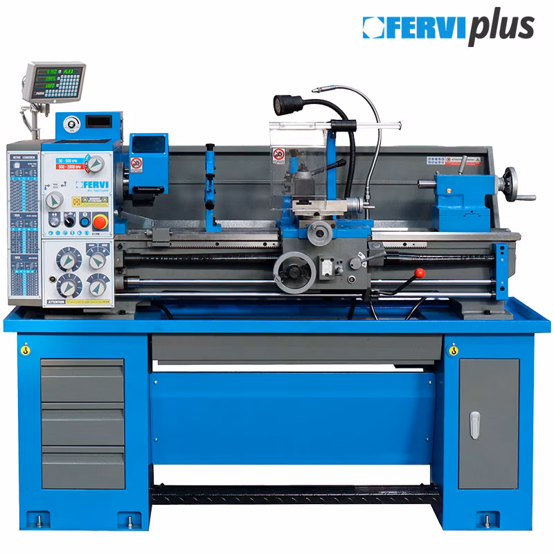 Paralelný sústruh s meničom otáčok a odmeriavacím zariadením