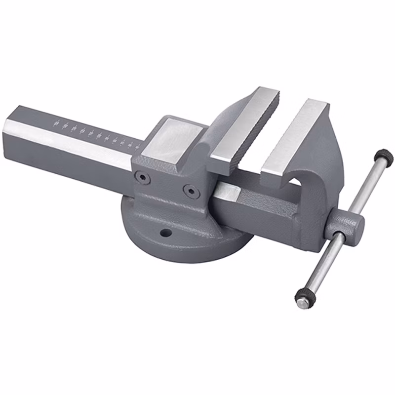 Kovaný oceľový dielenský zverák 100 mm, otvorenie 125 mm, bočná regulácia vedenia