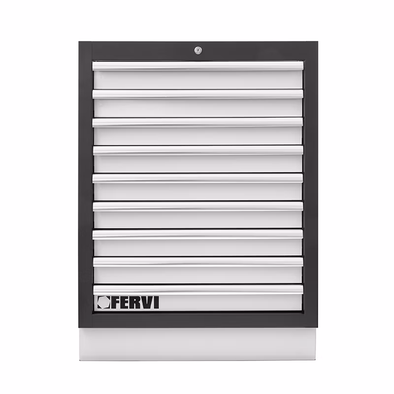 Zásuvkový modul A007/20 s 9 zásuvkami na guľôčkových výsuvoch, 680 × 458 × 910 mm