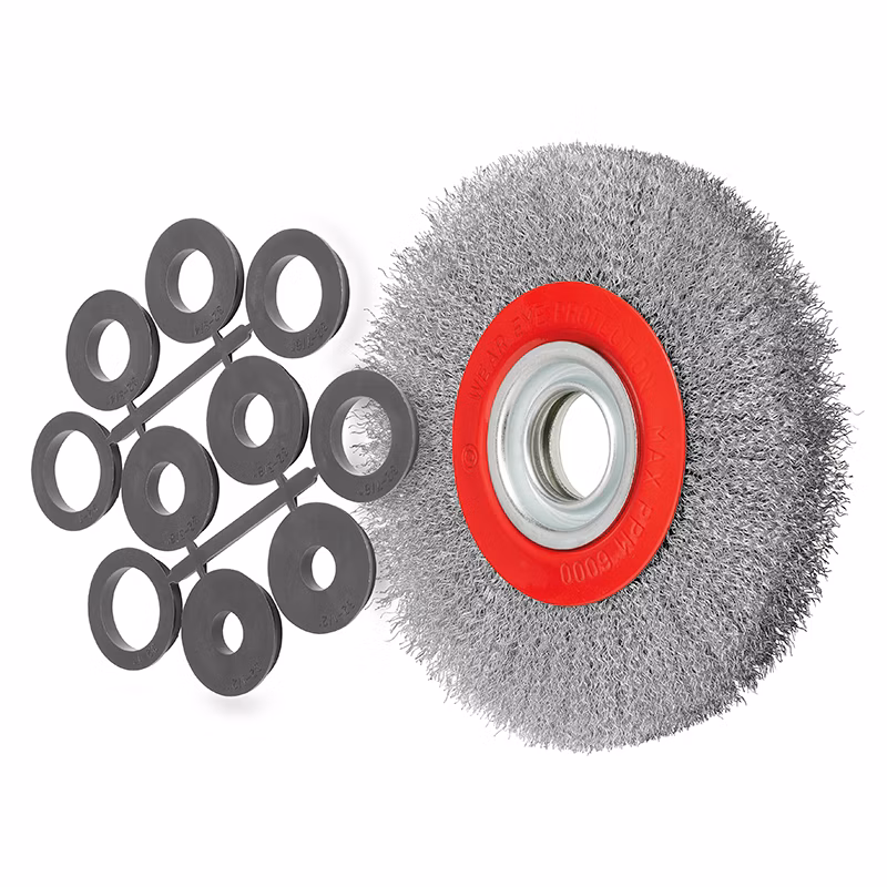 Kruhová kefa s vlnitými drôtmi