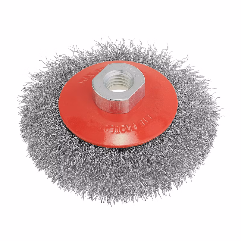 Kónická kefa s vlnitými drôtmi