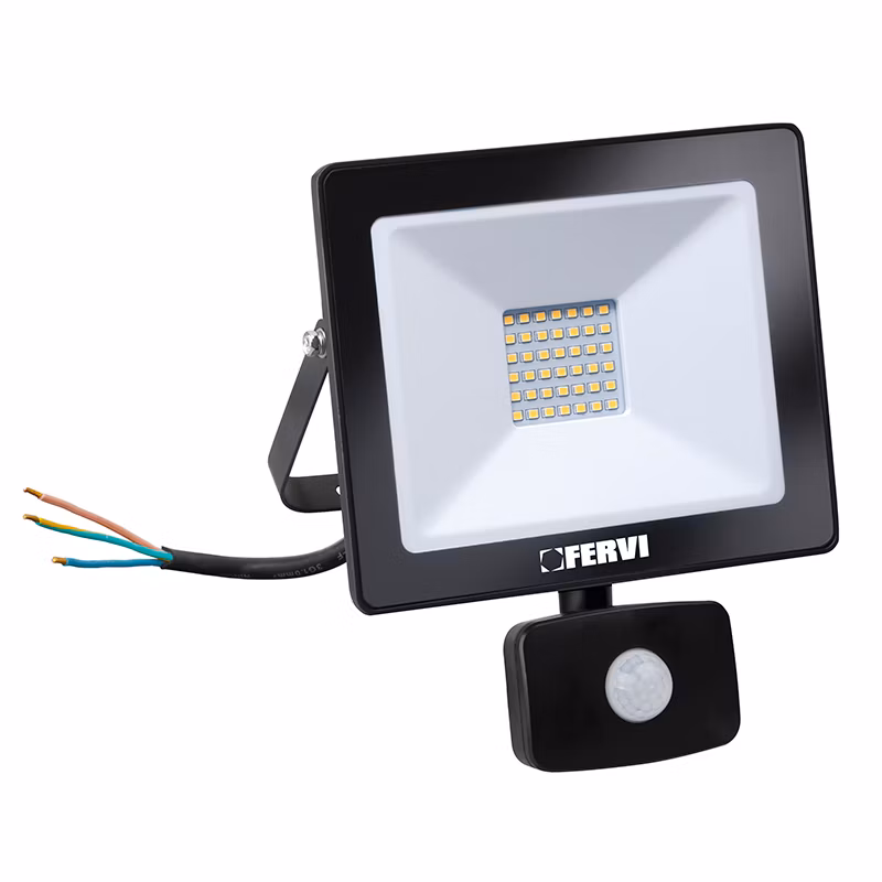 LED reflektor so senzorom pohybu a jasu