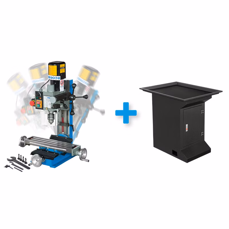 Stolová fréza + pracovný stôl pre vŕtačko‑frézky