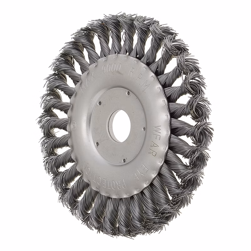 Kruhová kefa so skrútenými strapcami