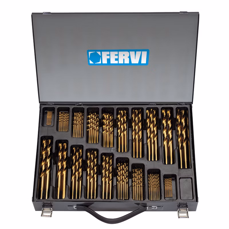 Súprava 170 špirálových vrtákov do kovu HSS-TiN Ø 1 – 10 mm, po 0,5 mm