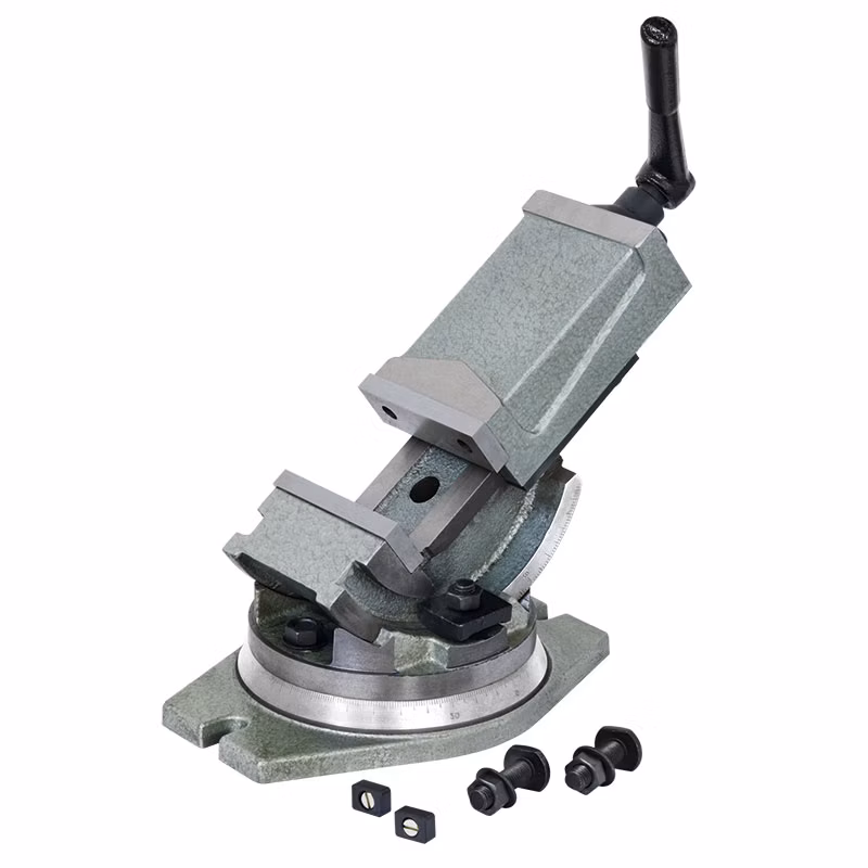 Naklápacia strojová zveráková svorka s otočnou základňou 360°