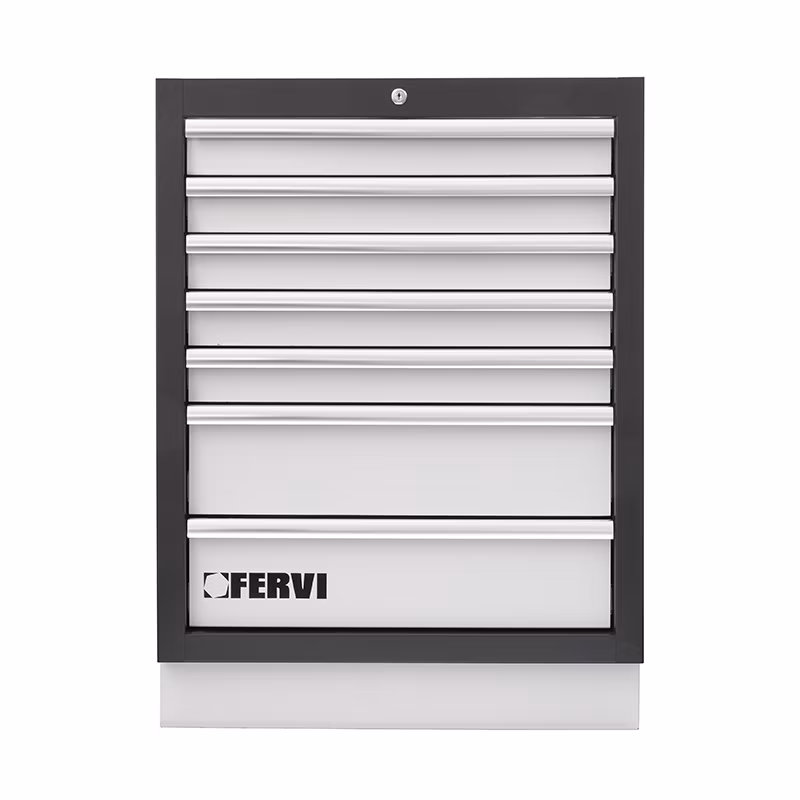 Zásuvkový modul A007/17 s 7 zásuvkami na guľôčkových výsuvoch, 680 × 458 × 910 mm