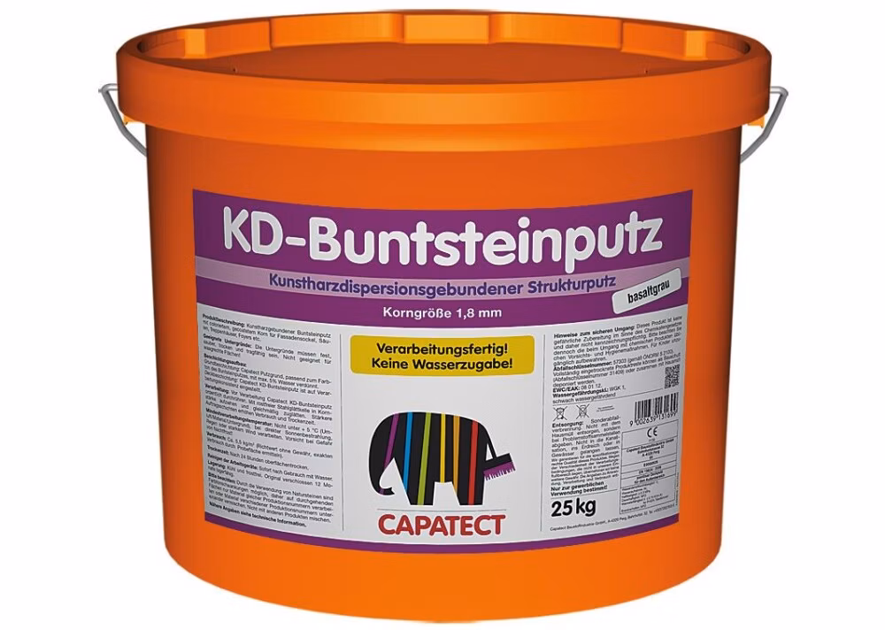 capatect kd buntsteinputz 25kg bergbraun
