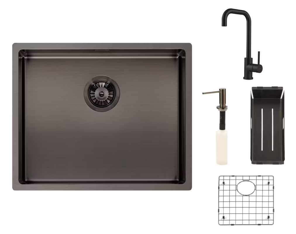 Reginox SET Miami 500 Gun metal + baterie Crystal + příslušenství Gun metal