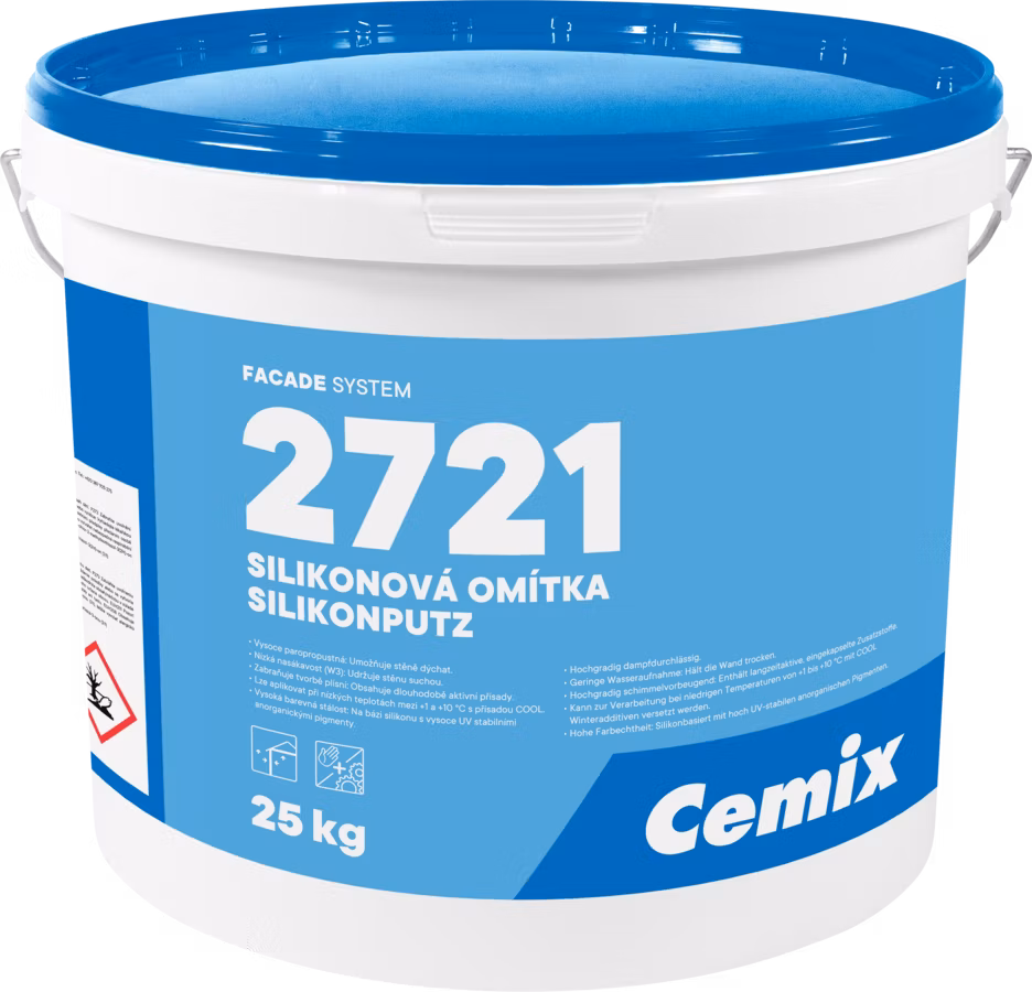 CEMIX 2721 Silikónová zatieraná omietka zrnitosť 1,5 25kg