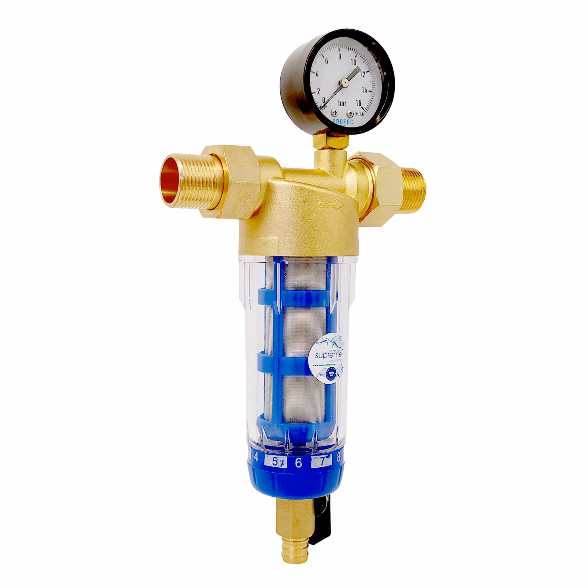 Filter s ručným odkalením SUPREME H103-02 (16Bar)