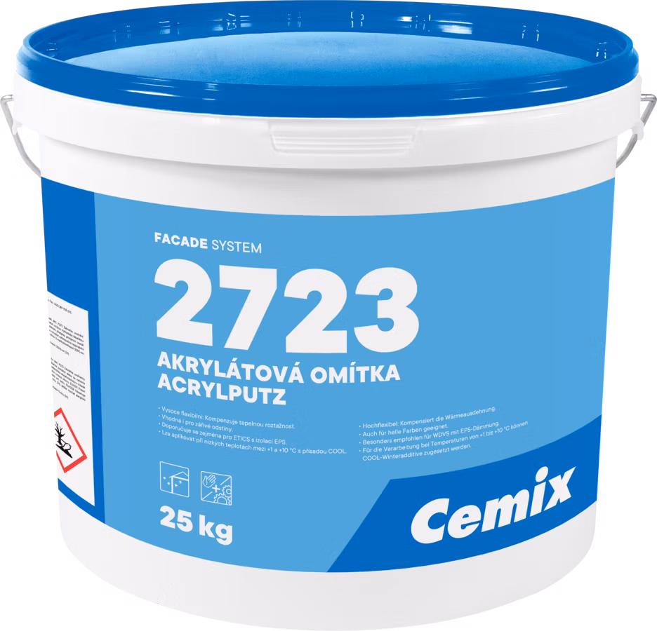 CEMIX 2723 Akrylátová zatieraná omietka zrnitosť 1,5 25kg