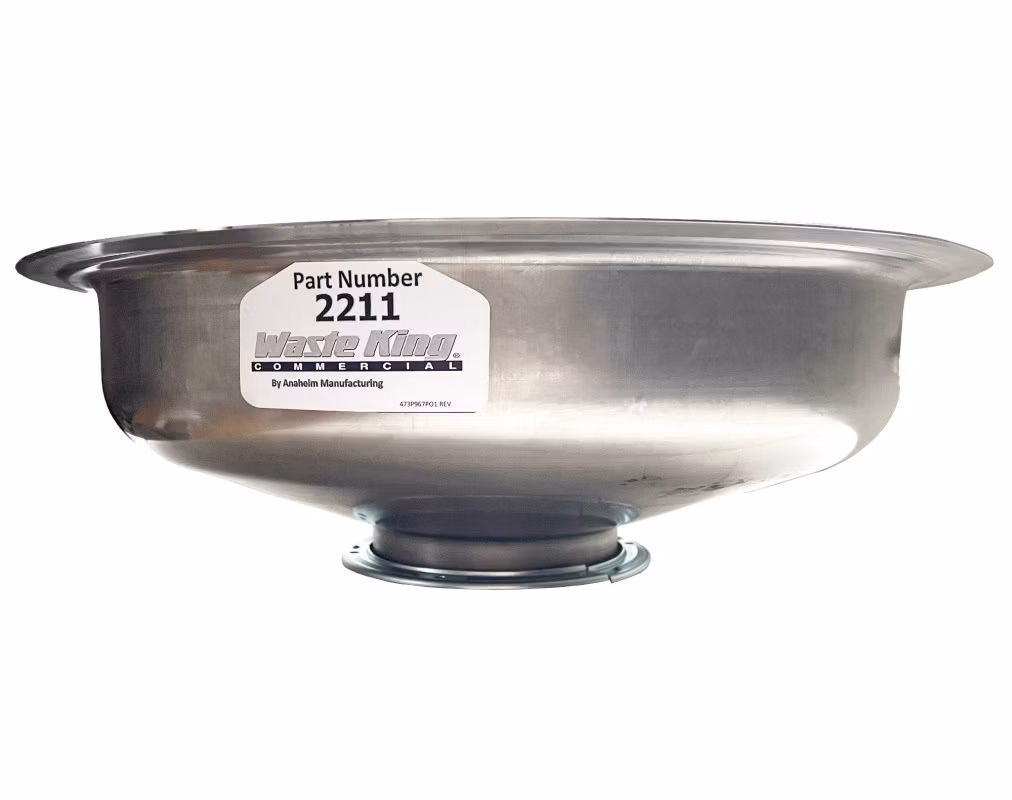Waste King Mísa oplachová 45 cm, 2 trysky, WKC 2211 – připojení drtiče Waste King 750-10000