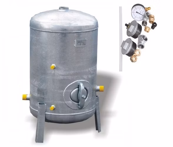 Pozinkovaná tlaková nádoba HVP 151 Hydro - Vacuum 150L / 6 Bar s vodoznakom