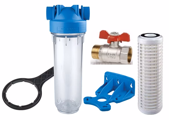 Filtračný set ATLAS SENIOR DP 10" pripojenie 1" s umývateľnou 50 mcr vložkou