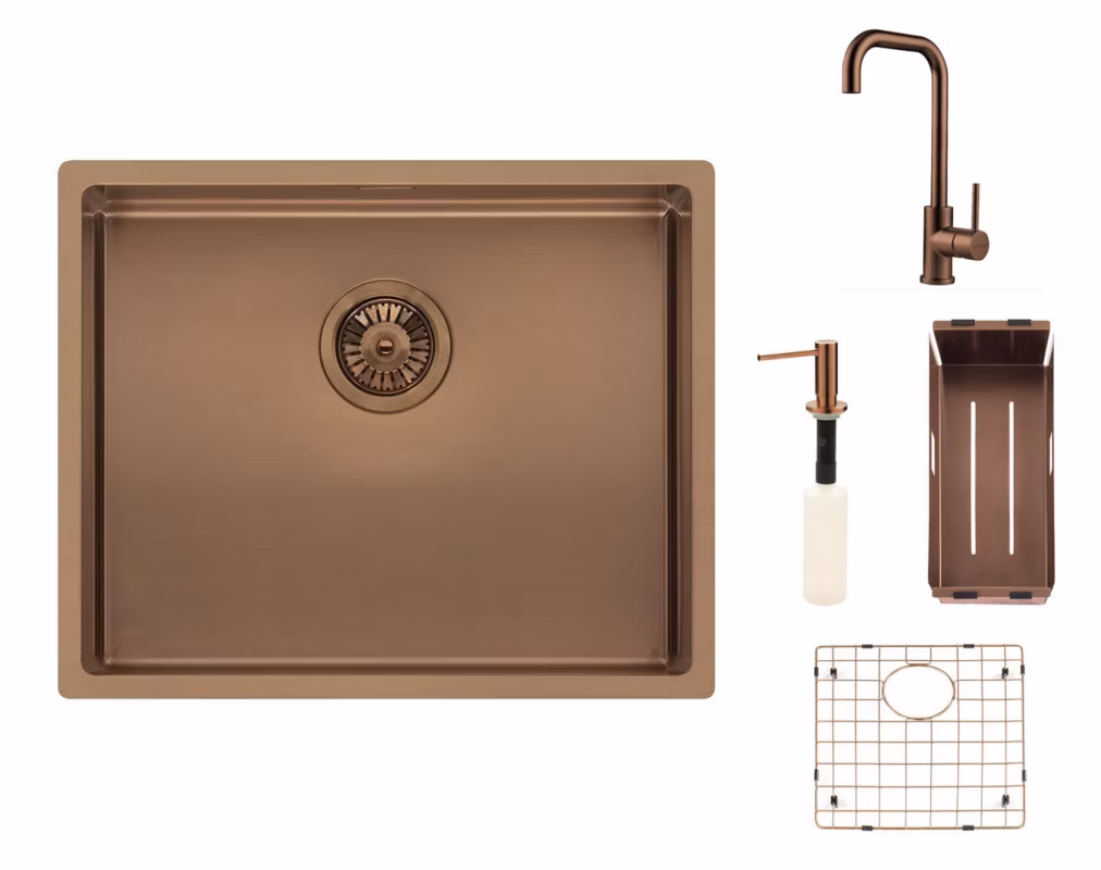 Reginox SET Miami 500 Copper + baterie Crystal + příslušenství Copper