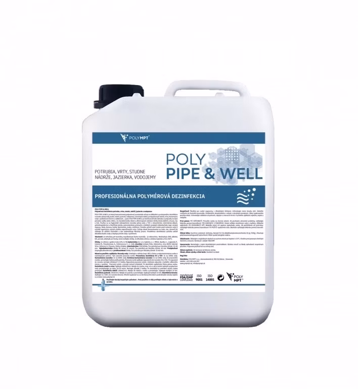 Dezinfekcia studní a nádrží POLY PIPE & WELL 5L