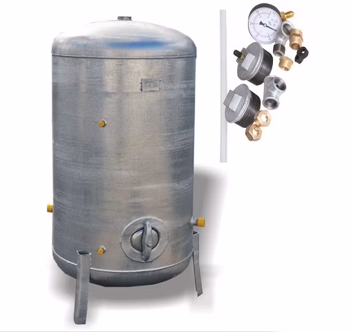 Pozinkovaná tlaková nádoba HVP 500 Hydro - Vacuum 500L / 6 Bar s vodoznakom